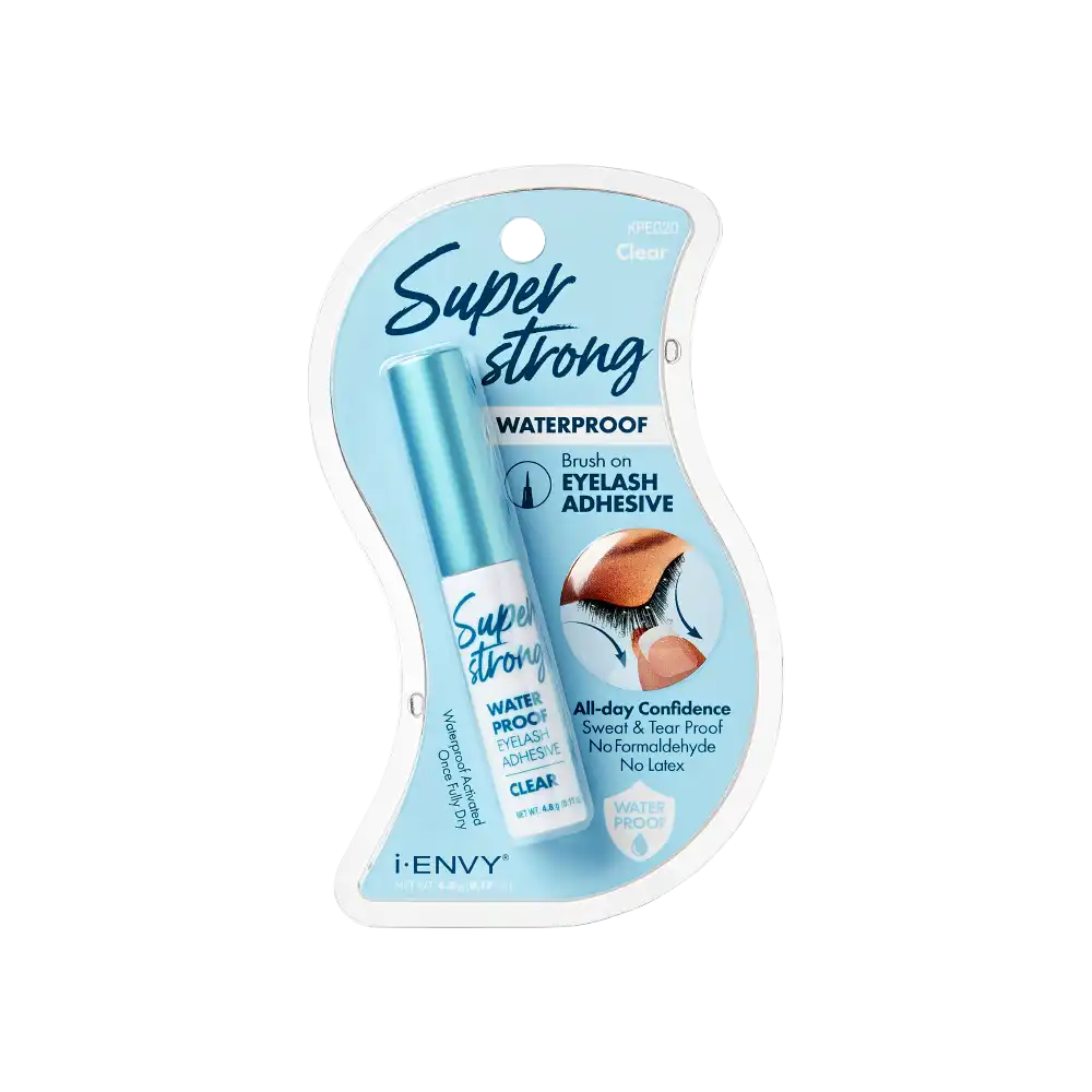 i-ENVY Super Strong Waterproof Eyelash Adhesive – Clear – one retail unit