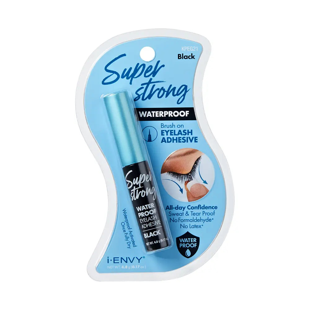 i-ENVY Super Strong Waterproof Eyelash Adhesive – Black – one retail unit