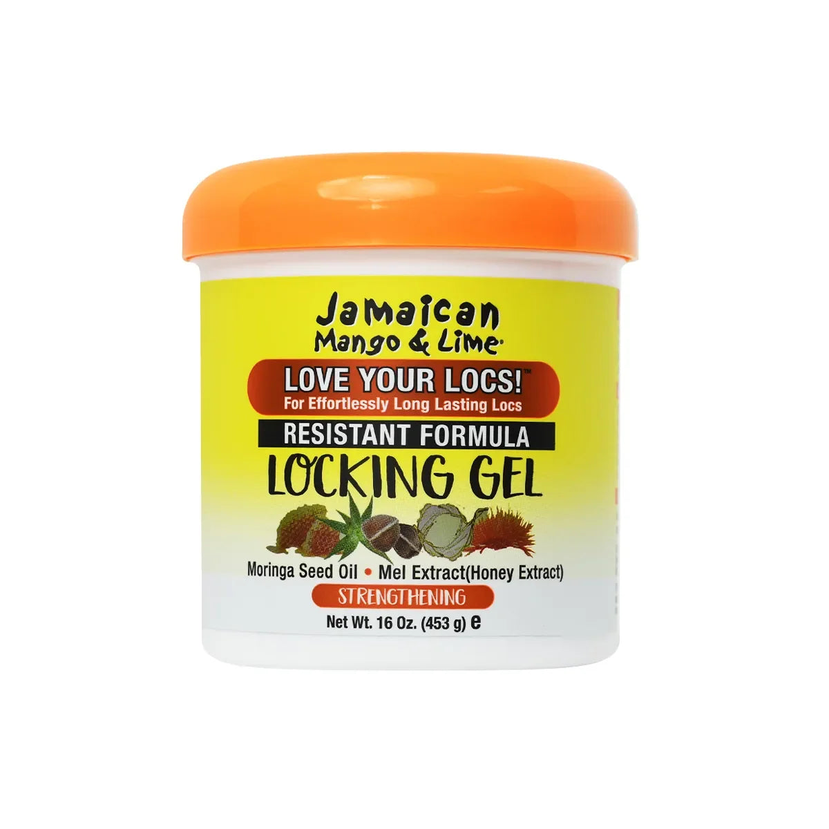 Jamaican Mango & Lime Resistant Formula Locking Gel 16 oz jar on white background