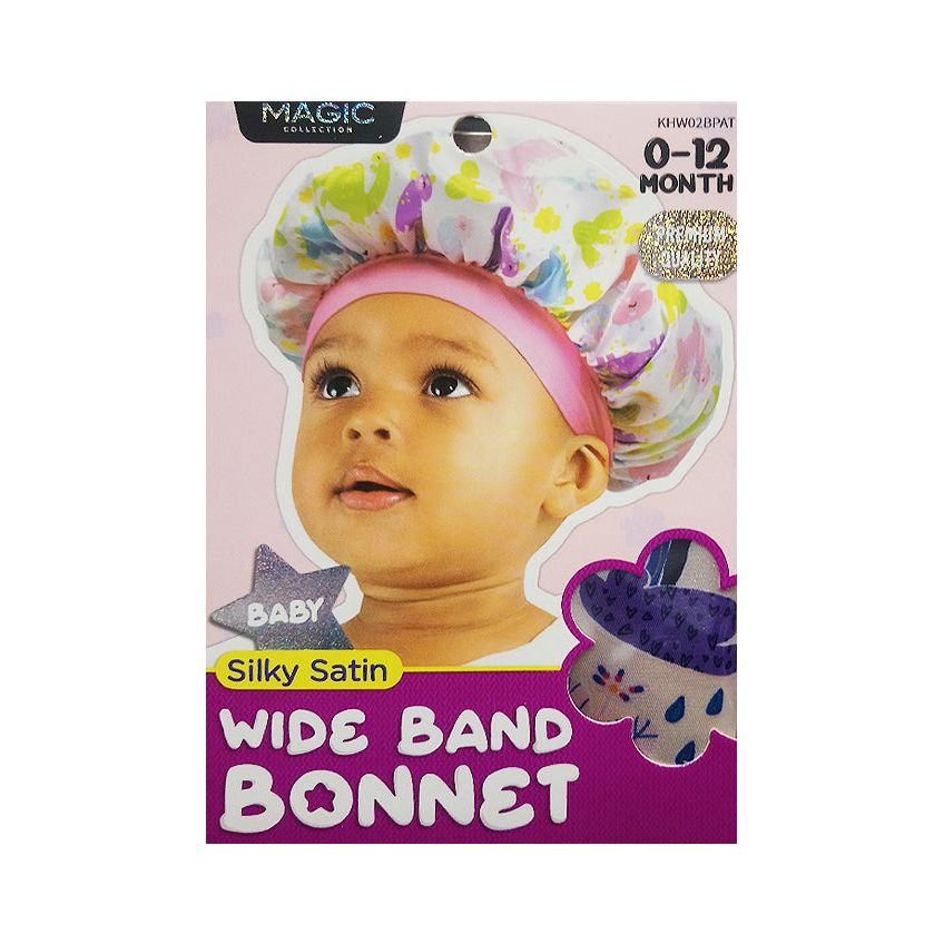 Magic Collection Baby Silky Satin Wide Bonnet – Assorted product image