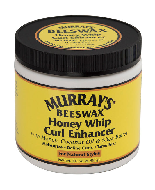 Murray's Beeswax Honey Whip Curl Enhancer 16 oz jar on white background