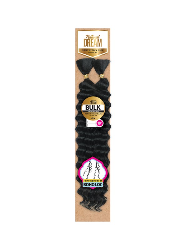 Zury Natural Dream Human Hair Blend Pre-Stretched Deep Bulk – 27 – Honey Blonde / 18″ – one retail package