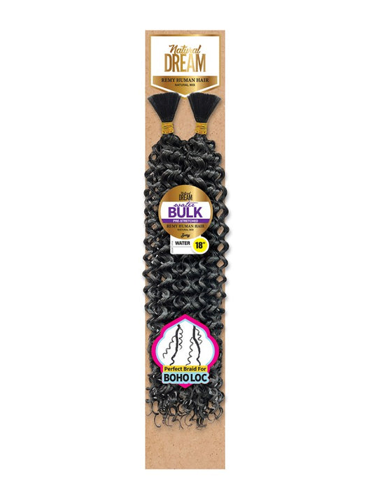 Zury Natural Dream Human Hair Blend Pre-Stretched Water Bulk – 27 – Honey Blonde / 22″ – one retail package