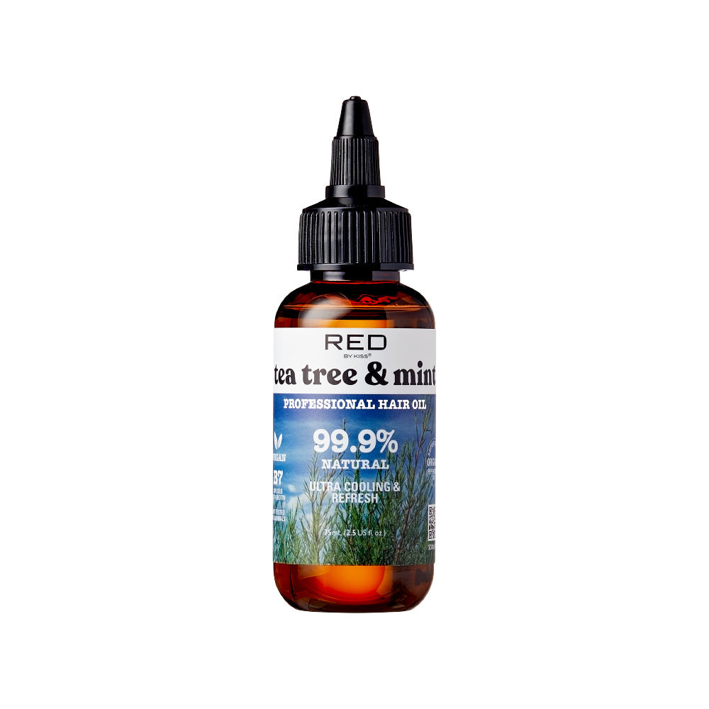 RED by KISS Natural Hair Oil – Tea Tree & Mint – 2.5 oz – one retail unit