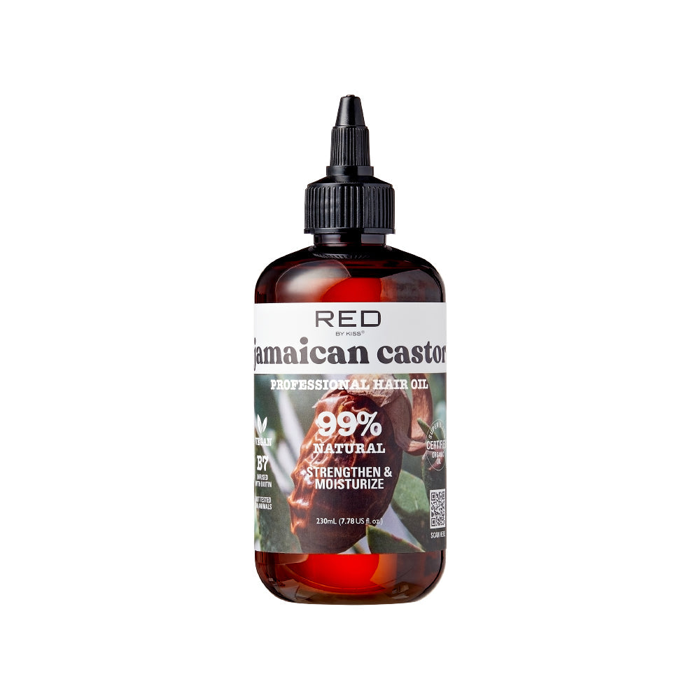 RED by KISS Natural Hair Oil – Jamaican Castor – 7.8 oz – one retail unit