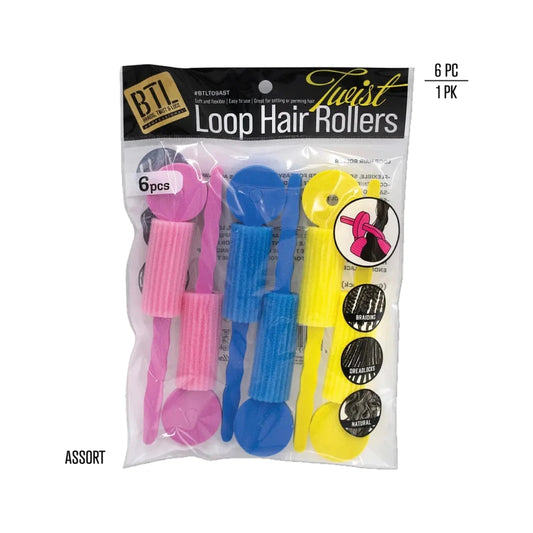 BTL Loop Hair Rollers - Black - 6 pcs product image