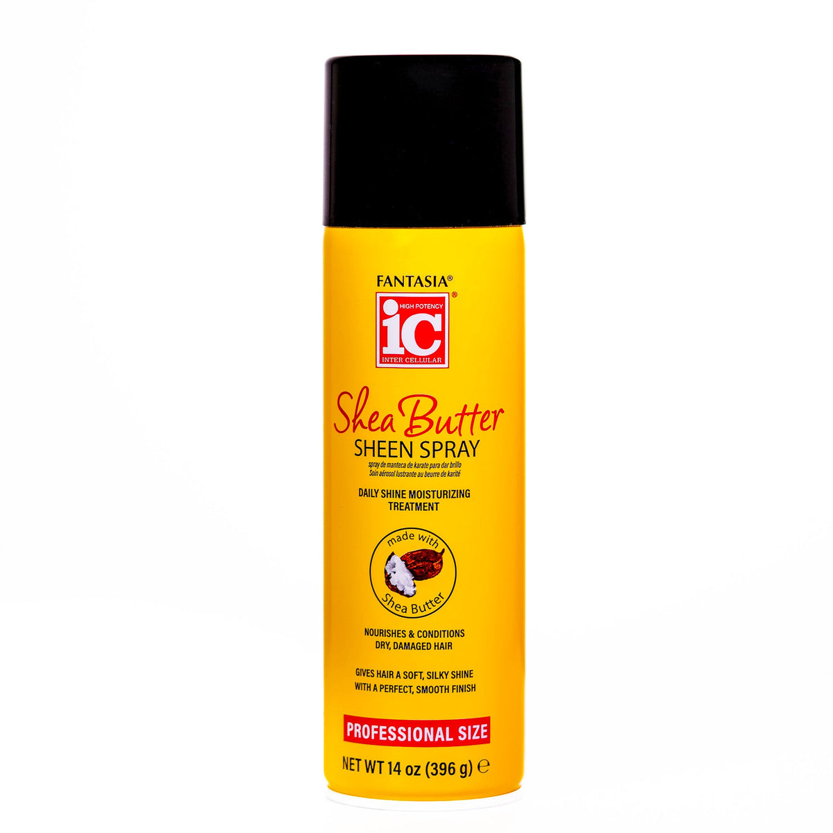 Fantasia IC Shea Butter Sheen Spray 14 oz can on white background