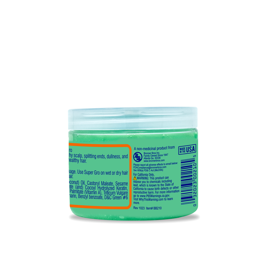 Bronner Bros BB Super Gro Hair & Scalp Conditioner – 6 oz – Double Strength with Vitamin E product image