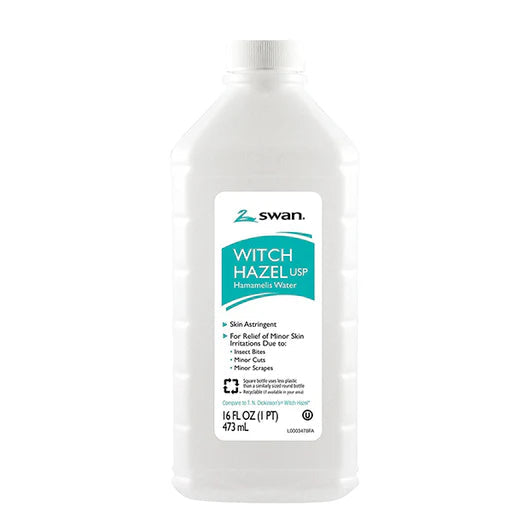 Swan Witch Hazel USP 16 fl oz bottle on white background