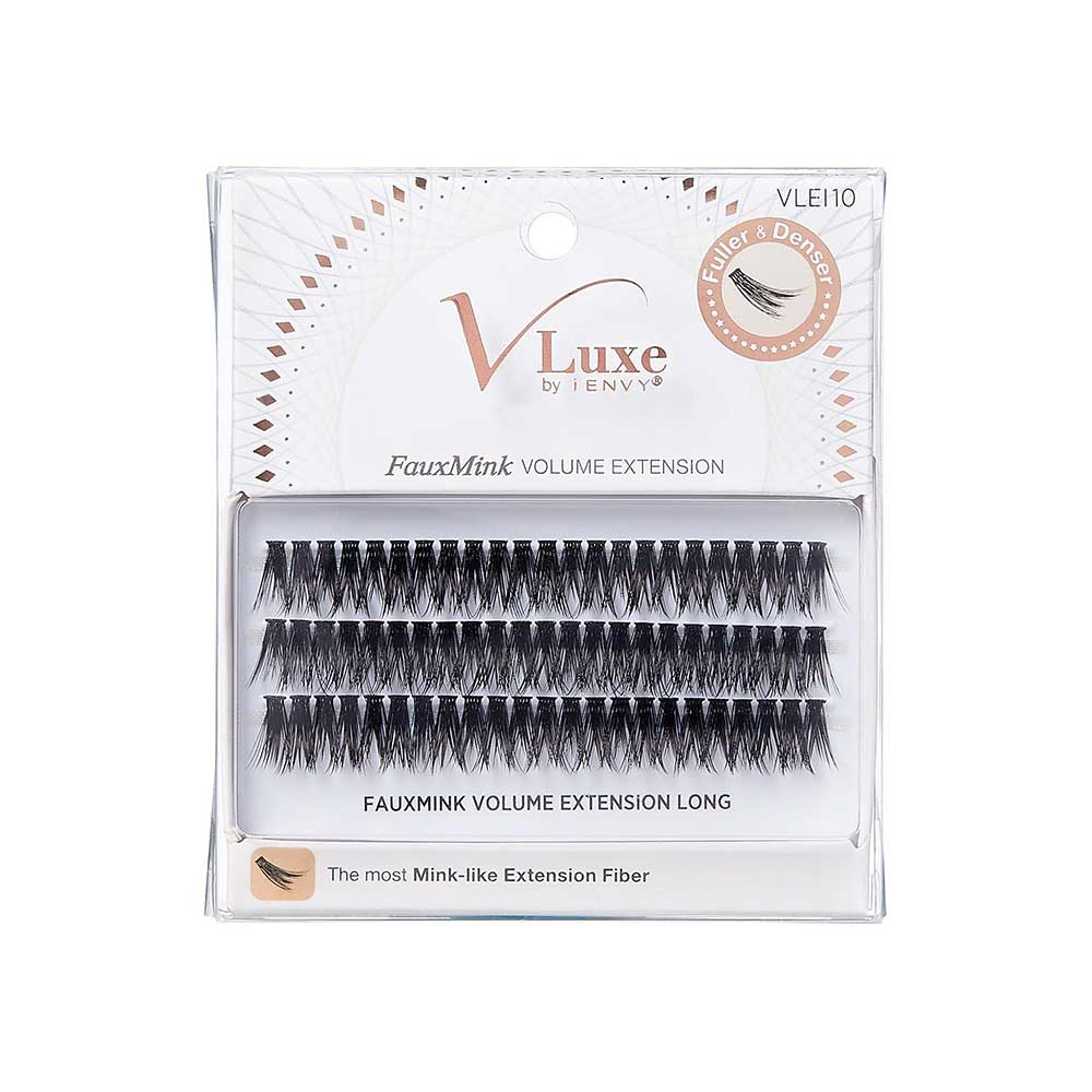VLuxe Faux Mink Volume Extension Cluster Lashes – Long – one retail pack
