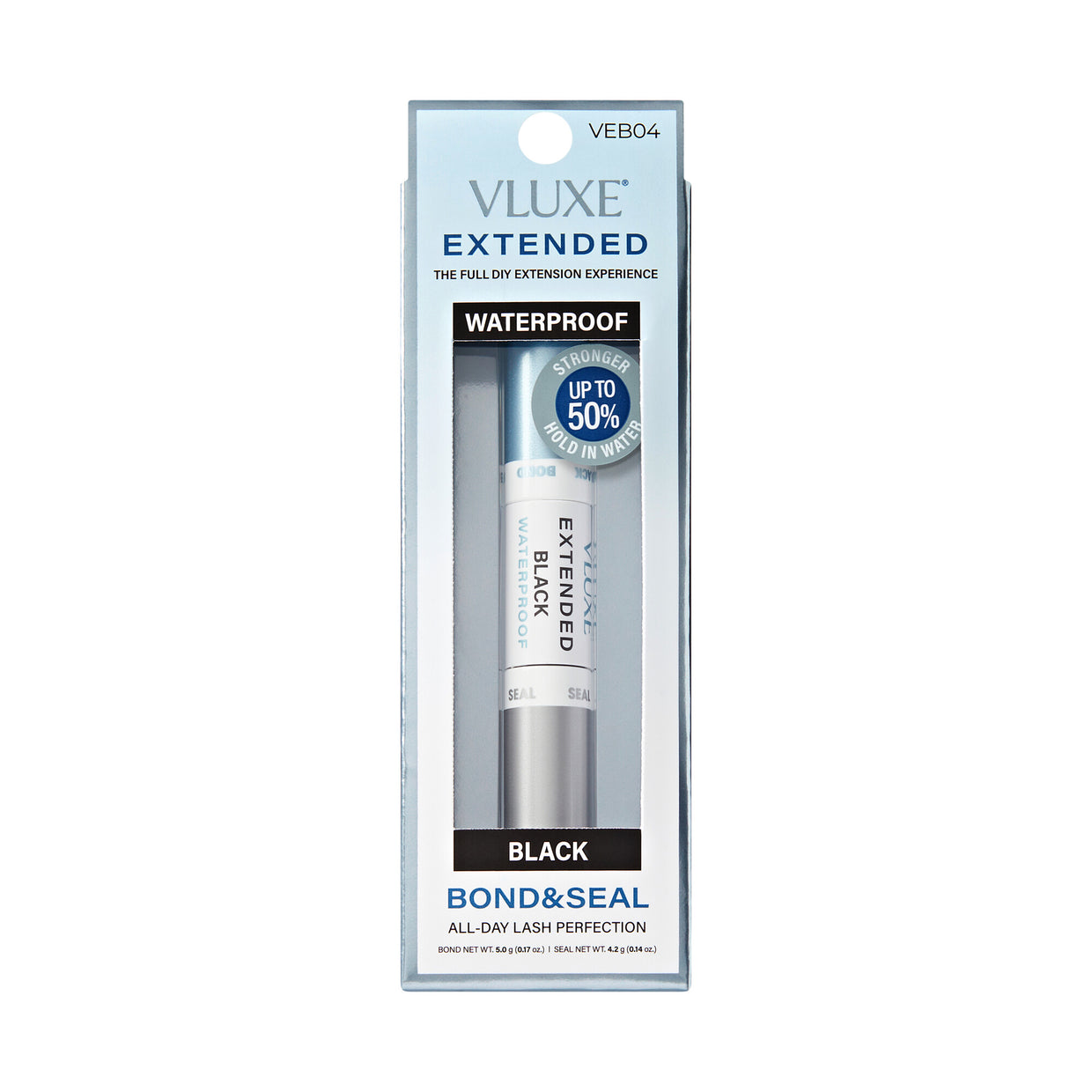 VLuxe Extended Waterproof Bond & Seal Lash Adhesive – Black – one retail unit