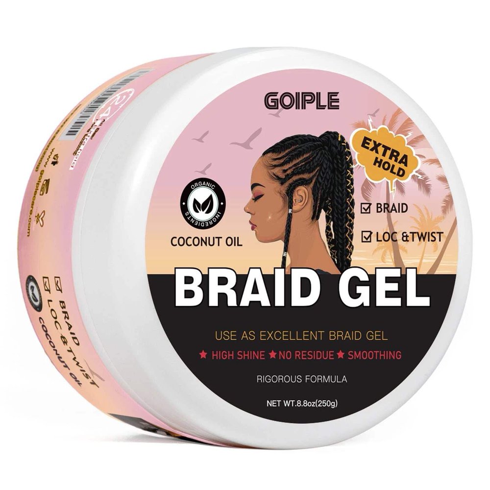 GOIPLE Braid Gel – Strong Hold – Strawberry – 8.8 oz product image