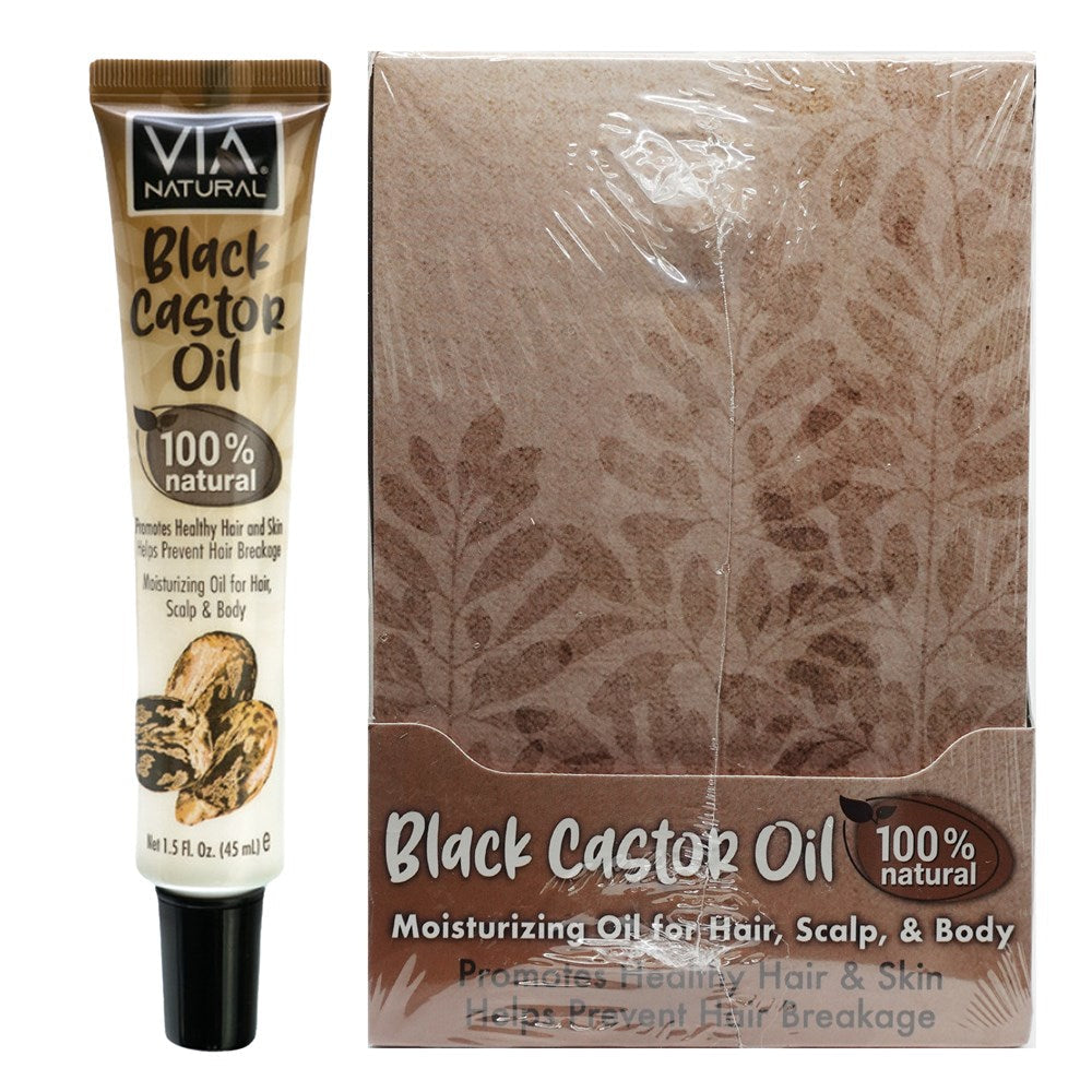 VIA Natural Ultra Care Oil Treatment – 1.5 oz – Black Castor product image