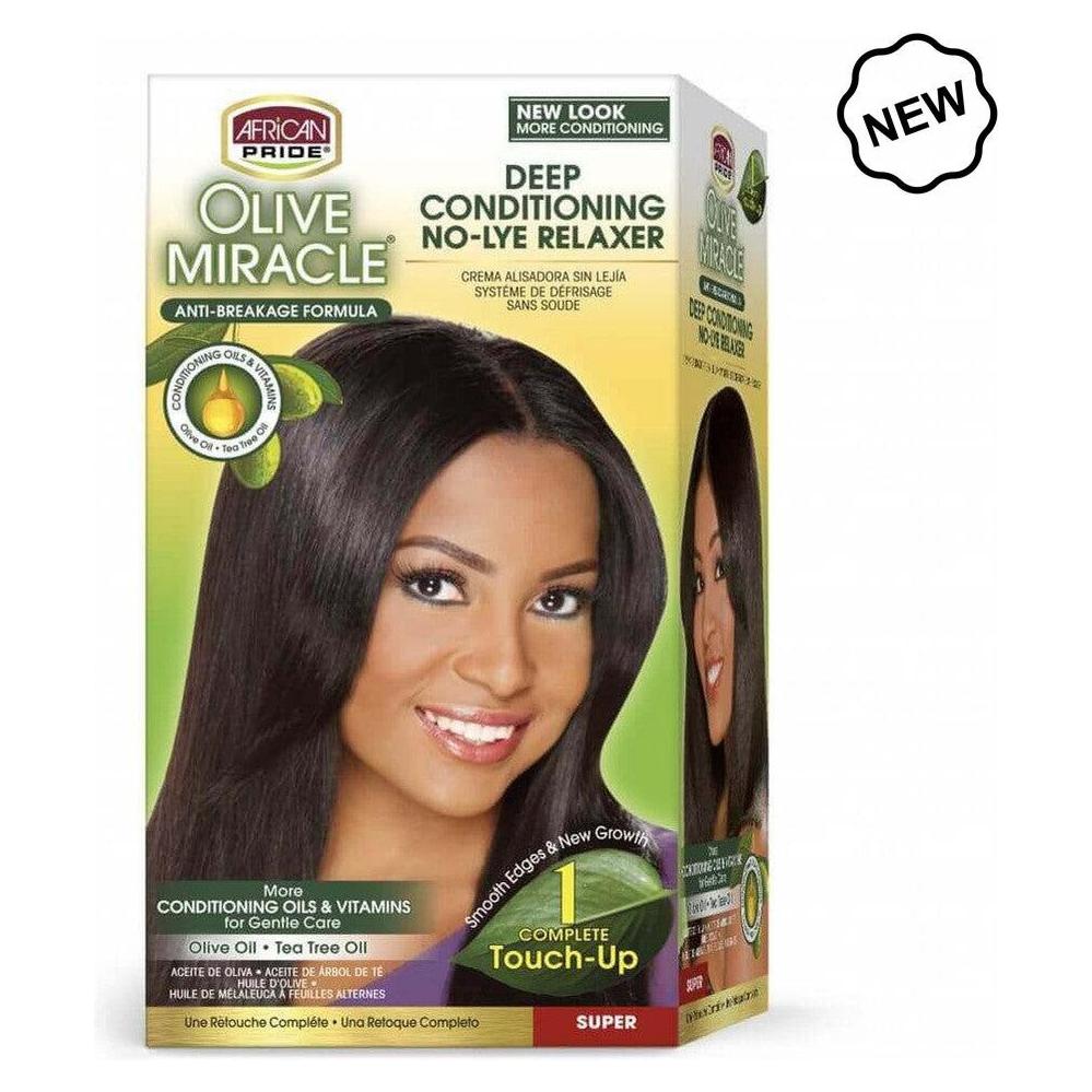 African Pride Olive Miracle 1 Touch-Up Relaxer – Super