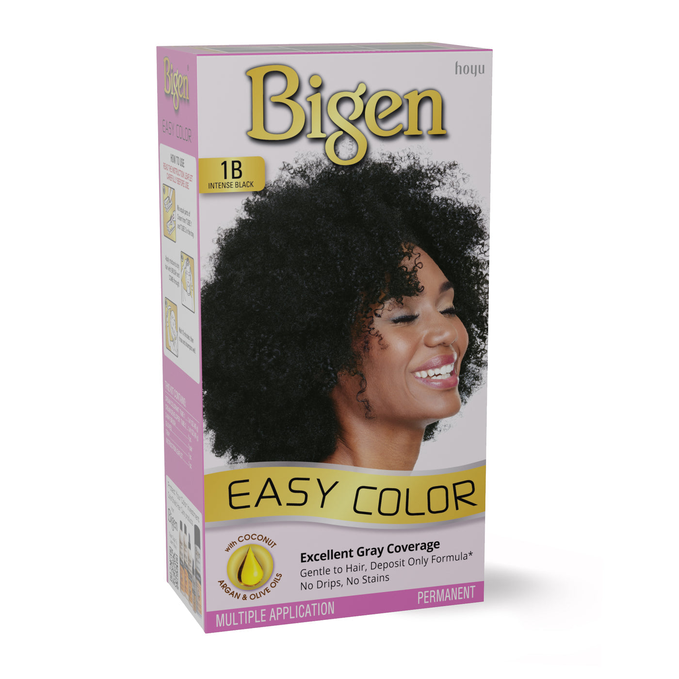 Bigen Easy Color for Women Natural Permanent Hair Color – 1B – Intense Black product image
