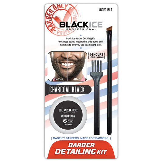 Black Ice Barber Detailing Kit – Charcoal Black