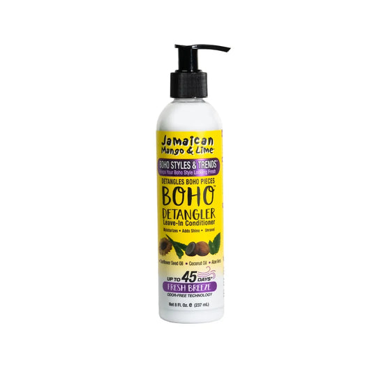 Jamaican Mango & Lime Boho Detangler 8 oz pump bottle on white background