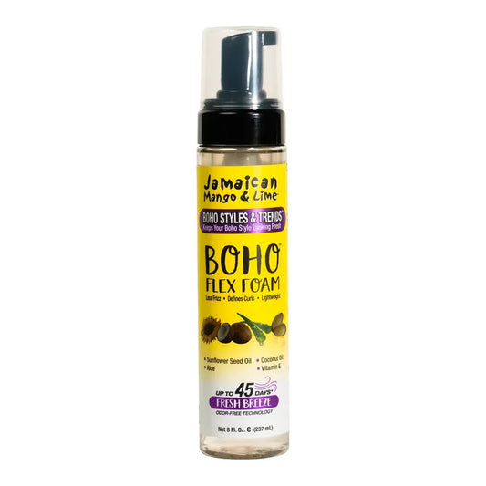 Jamaican Mango & Lime Boho Flex Foam 8 oz foaming-pump bottle on white background