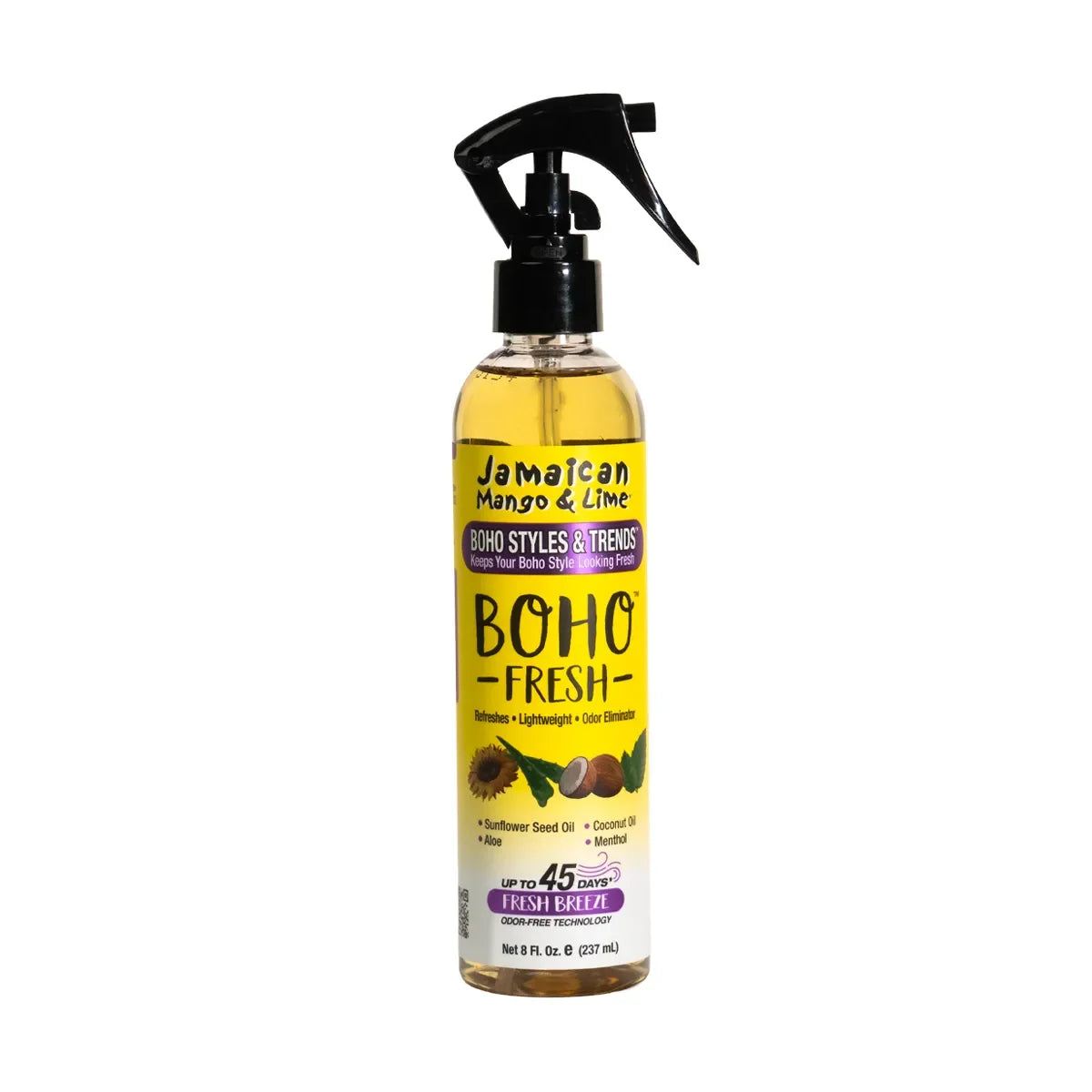 Jamaican Mango & Lime Boho Fresh Spray 8 oz bottle on white background
