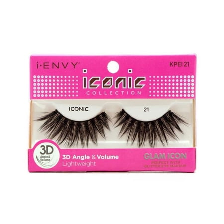 i-ENVY 3D Collection Strip Lashes – Glam 21 – one retail unit