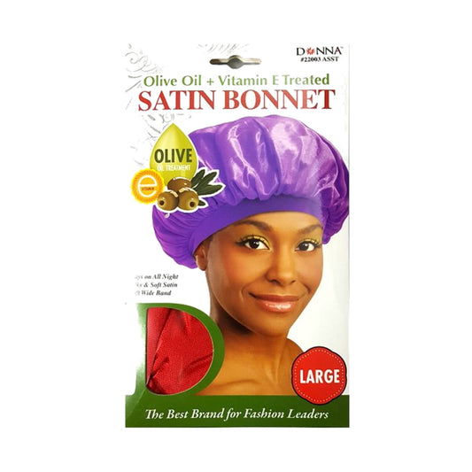 Donna Collection Olive Oil & Vitamin E Treated Sleep Cap – Red product image