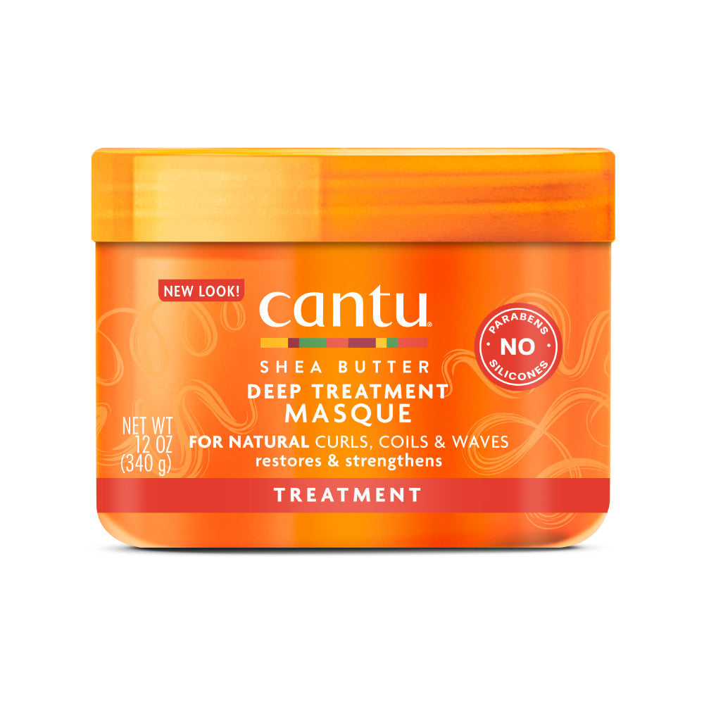 Cantu Shea Butter Deep Treatment Masque 12 oz jar on white background