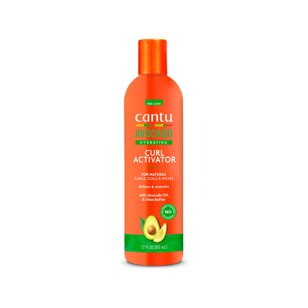 Cantu Avocado Hydrating Curl Activator Cream 12 oz bottle on white background