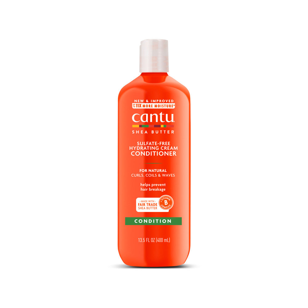 Cantu Shea Butter Sulfate-Free Hydrating Cream Conditioner 13.5 oz bottle on white background