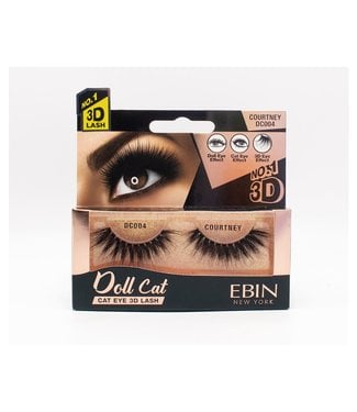 EBIN New York Doll Cat 3D Lashes – Courtney – single-pair package