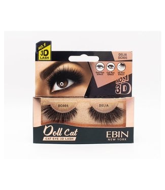 EBIN New York Doll Cat 3D Lashes – Delia – single-pair package