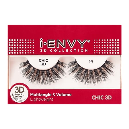 i-ENVY 3D Collection Strip Lashes – Chic 14 – one retail unit