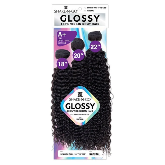 Glossy Human Hair – Spanish Curl