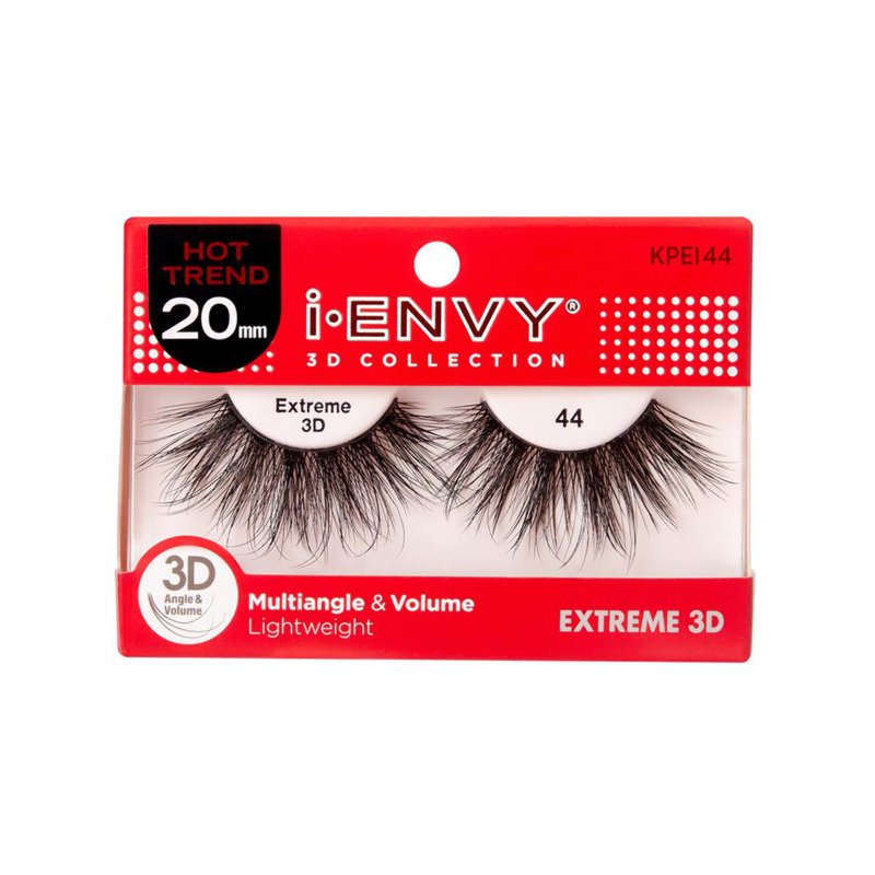 i-ENVY 3D Collection Strip Lashes – Extreme 45 – one retail unit