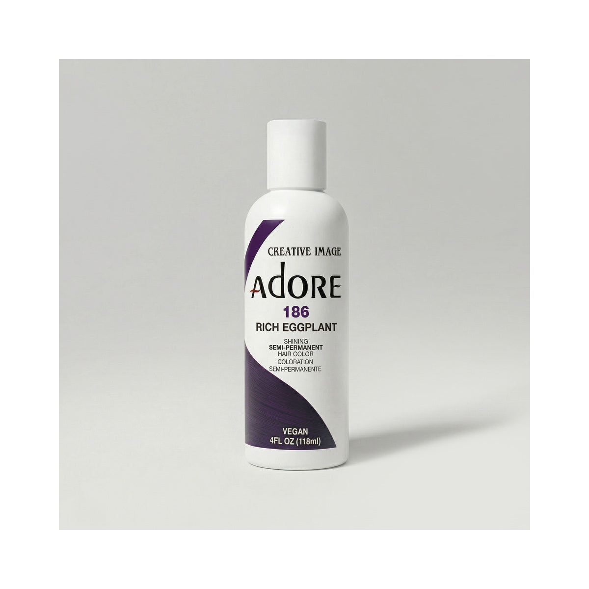 Adore Semi-Permanent Hair Color – Rich Eggplant 186 official product image