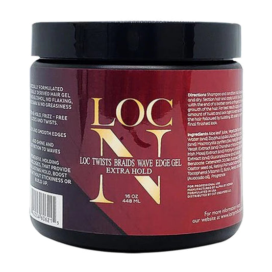 Loc N Lock Twists Braids Waves Edge Gel - Extreme Hold — 4oz product image on white background