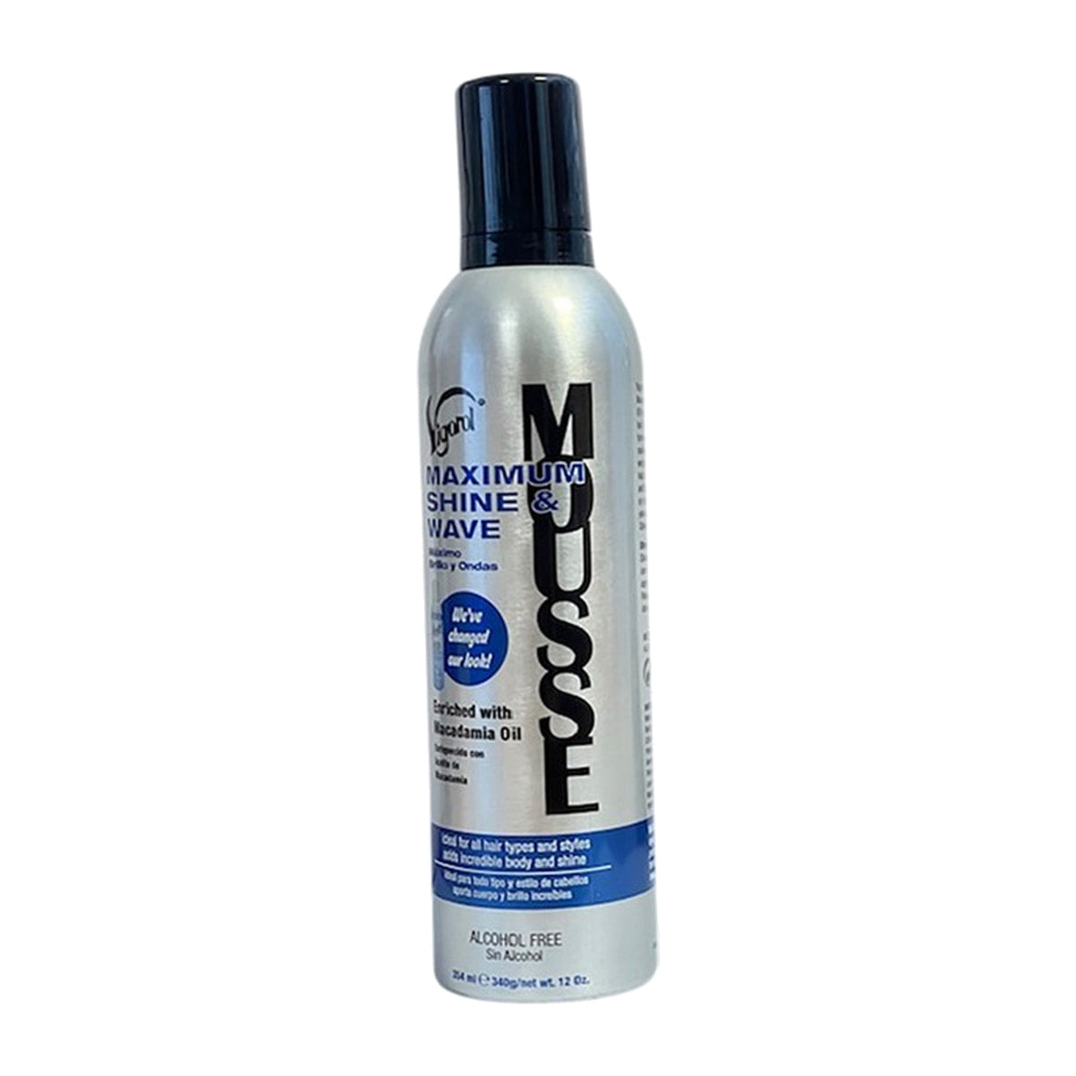 Vigorol Maximum Shine & Wave Mousse product image on white background