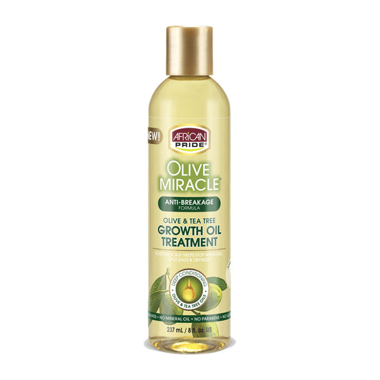 African Pride Olive Miracle Growth Oil – 8 oz product image on white background