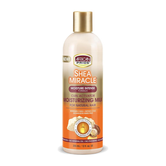 African Pride Shea Miracle Moisturizing Hair Lotion – 12 oz product image on white background
