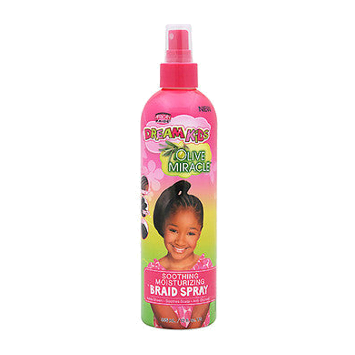 African Pride Dream Kids Soothing Braid Spray – 12 oz product image on white background