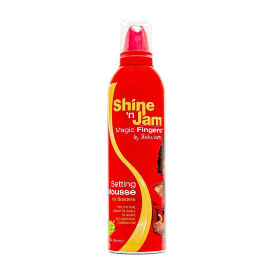 Shine 'n Jam Magic Fingers Setting Mousse – 12 oz product image on white background