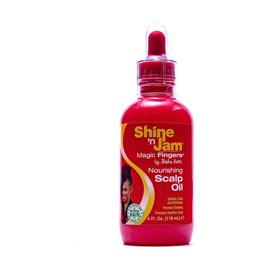 Shine 'n Jam Magic Fingers Nourishing Scalp Oil – 4 oz product image on white background