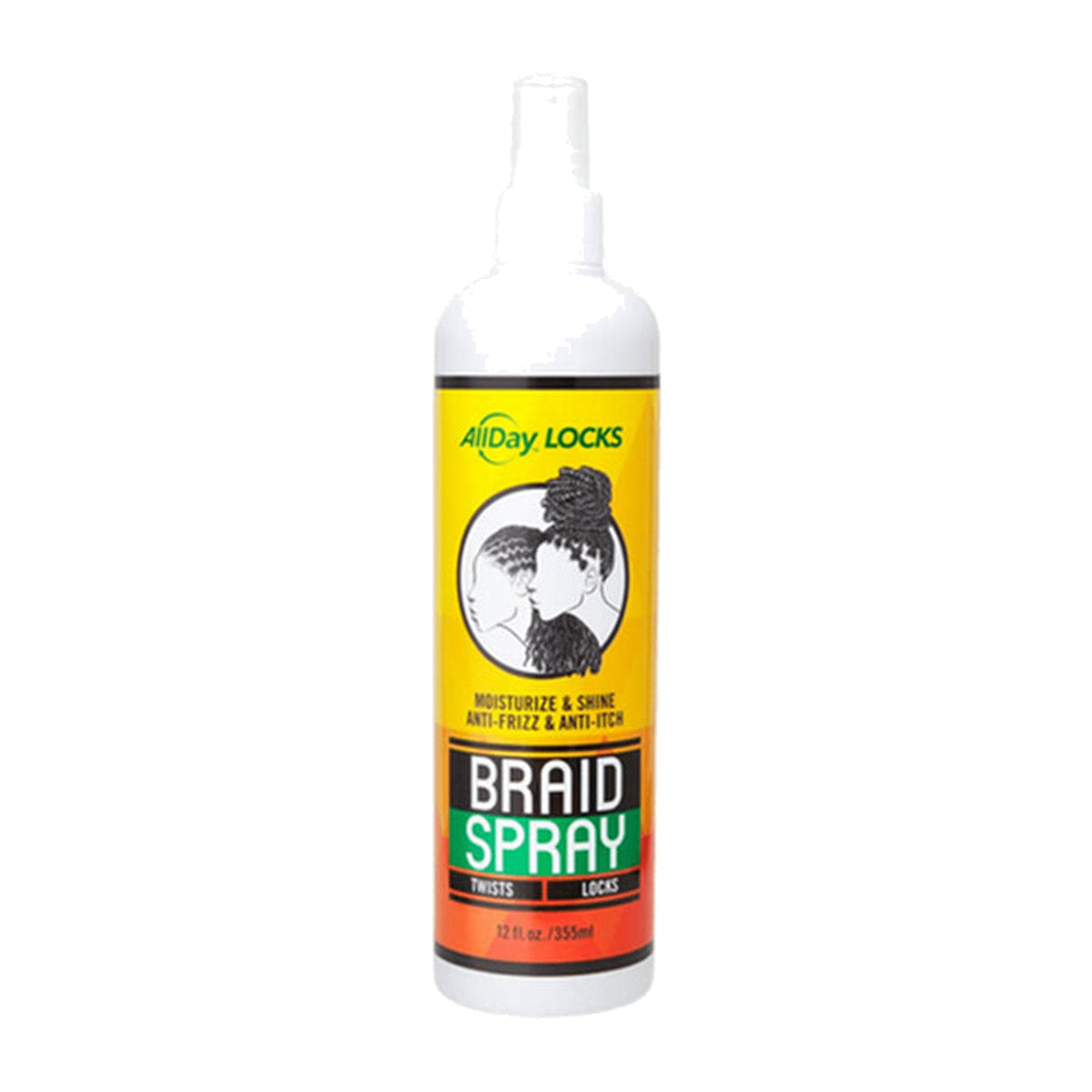 AllDay Locks Braid Spray – 12 oz product image on white background