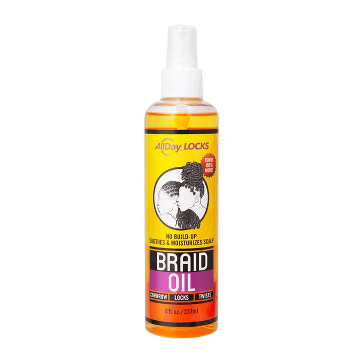 AllDay Locks Braid Oil – 8 oz product image on white background