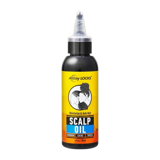 AllDay Locks Anti-Itch Scalp Oil – 4 oz product image on white background