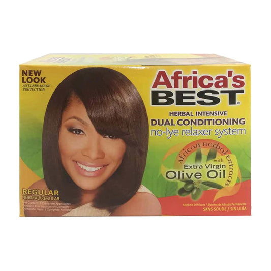 Africa's Best Herbal Intensive Dual Conditioning No-Lye Relaxer System main product image on white background
