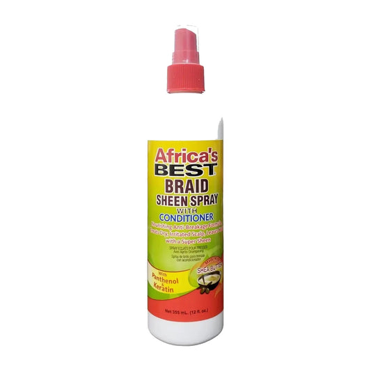 Africa's Best Braid Sheen Spray with Conditioner – 16 oz product image on white background