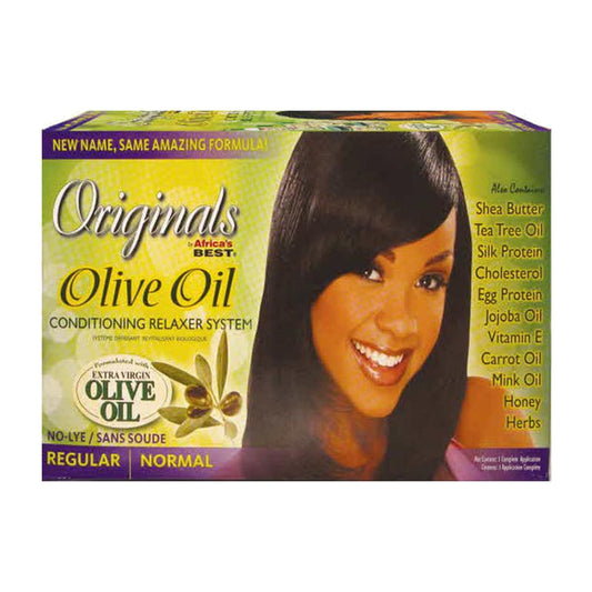Originals by Africa's Best Olive Oil Conditioning No-Lye Relaxer Kit main product image on white background