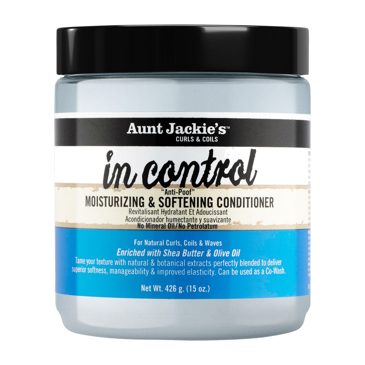 Aunt Jackie's In Control Moisturizing & Softening Conditioner – 15 oz product image on white background