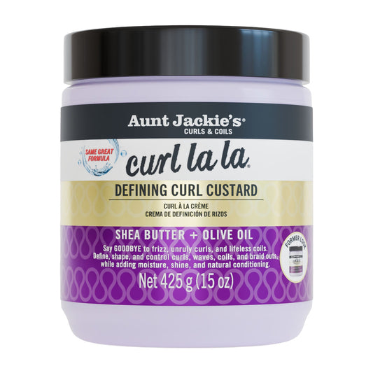 Aunt Jackie's Curl La La Defining Curl Custard – 15 oz product image on white background