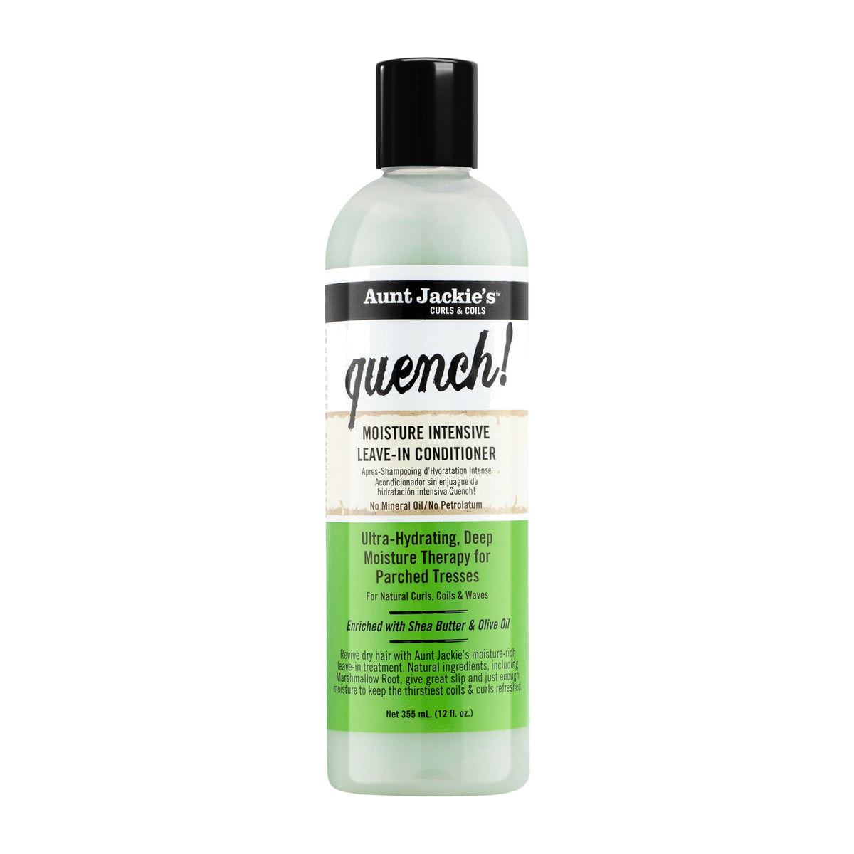 Aunt Jackie's Quench Moisture Intensive Leave-In Conditioner – 12 oz product image on white background